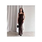 zoezoe AROW Maxi Elbise Kahverengi XL