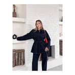 zoezoe Bağlamalı Lacivert Ceket Pantolon Denim Takım lacivert M