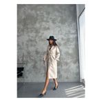 zoezoe DERİ ZRAMODEL KADIN TRENÇKOT BEJ M