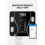 Zogira Bluetooth Akıllı Vücut Analiz Tartısı 12 Fonksiyonlu Dijital Baskül Yağ, Kas, Bmı Ölçer Mobil Uyumlu
