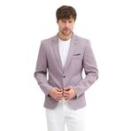 Zoilo Erkek Bordo Poliviskon Kumaşlı Dirsekli Slim Fit Spor Blazer Ceket Bordo 56