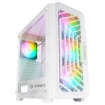 Zoko Chiko White 4x12 CM ARGB Fan Mesh Panel Temperli Cam Bilgisayar Kasası