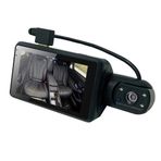 zolyet 1296P DVR Araç İçi Kamera Ön ve İç Çift Kamera Araba Araç Kamerası 3 İnç IPS Ekran Gece Görüşlü Sürüş Kaydedici 170° Geniş Açı G-Sensor Park Monitörü Döngü