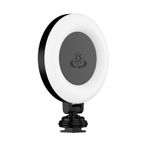zolyet P Light Taşınabilir Işık Üç Renkli Video Işığı 360° Dönebilen Tip-C Güç 48 Boncuk Selfie Çubuğu Kamera Kolu ile Uyumlu Soğuk Ayakkabı Montajı ve 4/1 inç Vida Siyah