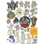 Zombi Mumya Sticker Set 3 20 Parça Telefon, Tablet, Defter, Laptop Sticker