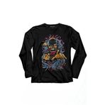 Zombie Halloween Skull Darkness Vampir Uzun Kollu Tişört Baskılı T-Shirt Siyah
