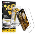 ZOMBIES CAT Transformers iPhone 15 Pro Max için 2 Paket Ekran Koruyucu Temperli Cam Kolay Kurulum 9H Sertlik Çizilmeye Askeri Sınıf Kırılmaz Dayanıklı Tam Kapsama Ekran Koruyucu, TF-SA26