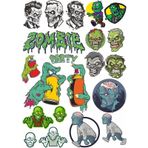 Zombiler Sticker Set 7 17 Parça Telefon, Tablet, Defter, Laptop Sticker