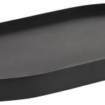 Zone Denmark Singles servis tepsisi, dekoratif metal tepsi, 35 x 16 cm, siyah