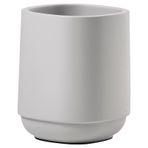 Zone Denmark Time diş fırçası kabı, banyo için diş fırçası tutucu, çap 8 cm, yükseklik 9,8 cm, yumuşak gri