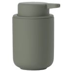 Zone Denmark Ume sıvı sabun dispenseri, seramik/seramik Soft Touch kaplamalı, İskandinav tasarım, 250 ml, yükseklik 12,8 cm, zeytin yeşili (yeşil)