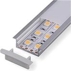 Zonlight Mutfak Dolabı ve Tezgah Altı Sıva Altı Alçıpan Gömme Çift Sıra LED Şerit Profil Aydınlatma - 2 m - Beyaz