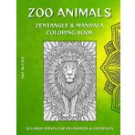 Zoo Animals: Zentangle & Mandala Coloring Book: 50 Large Prints for Relaxation & Creativity