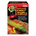 Zoo Med RS-100E Nocturnal kızılötesi ısı lambası, 100 W, kızılötesi ısıtıcı, ısı kaynağı ve teraryumlar için aydınlatma