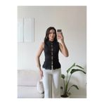 Zoom Butik Dik Yaka Dantel Bluz - SİYAH