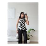 Zoom Butik Tek Omuz Bel Oturtmalı Bluz