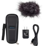 Zoom Tüylü Ön Cam, Yastıklı Kabuk Kılıf, AC Adaptör ve USB C-Kablosu ile H1essential için APH-1e Aksesuar Paketi