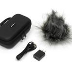 Zoom Tüylü Ön Cam, Yastıklı Kabuk Kılıf, AC Adaptör ve USB C-Kablosu ile H4essential için APH-4e Aksesuar Paketi