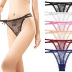 Zooma Kadın string tanga seti, dikişsiz iç çamaşırı, kadın tanga 6'lı paket, seksi dikişsiz iç çamaşırı, kadın külotu, hipster bikini renkli, Renk-2135-6 adet, M
