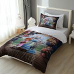 Zootopia Tilki ve Tavşan Yatak Örtüsü M61 - 001-Renkli - 160 x 220 cm