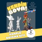 Zootropolis (Zootopia) Nick Wilde & Judy Hopps - Boyama Seti ve Nick Wilde & Judy Hopps Figür