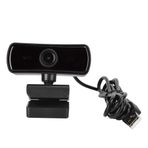 Zopsc 360 Derece Döndürme Full HD Web Kamerası USB Kamera Dahili Mikrofon Bilgisayar Aksesuarı 4K Canlı Yayın/PC Video Konferans/Arama/Oyun, Dizüstü Bilgisayar/Masaüstü için Net Sınıf (Siyah)