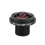 Zopsc CCTV Lens 5MP HD 185 ° Güvenlik Kamerası Lensi, 1.7mm Uzunluk, Güvenlik Kamerası için