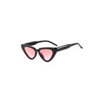 Zorath Siyah Çerçeve Pembe Cam Vintage & Retro Unisex Kedi Güneş Gözlüğü