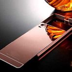 Zore 3715 Lenovo A7000 ile Uyumlu Aynalı Bumper Rose Gold Kılıf