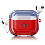 Zore Apple Airpods 3. Nesil Uyumlu Kırmızı Mavi Shockproof Silikon Kılıf