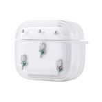 Zore Apple ile uyumlu Airpods 4 Zore Airbag 44 Airbag Tasarımlı Simli Şeffaf Kutup Kılıf Lale