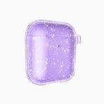 Zore Apple İle Uyumlu Airpods Allstar Airbag 32 Parlayan Simli Saydam Renkli Kılıf, Mor