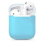 Zore Apple ile uyumlu Airpods Kılıf Airbag 13 Silikon Mavi