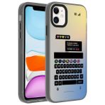 Zore Apple ile uyumlu iPhone 11 Kılıf Desenli Zore Dragon Sert Kapak Klavye