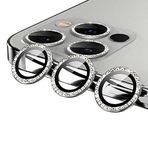 Zore Apple ile uyumlu iPhone 12 Pro Max CL-06 Kamera Lens Koruyucu Gümüş