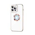 Zore Apple ile uyumlu iPhone 12 Pro Max Kılıf Zore Kongo Kapak Beyaz
