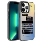 Zore Apple ile uyumlu iPhone 13 Pro Max Kılıf Desenli Zore Dragon Sert Kapak Klavye