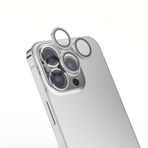 Zore Apple ile uyumlu iPhone 14 Pro Max Mikro Kamera Lens Koruyucu Gümüş