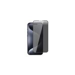 Zore Apple İle Uyumlu iPhone 15 Plus New 5D Privacy Temperli Ekran Koruyucu, Siyah