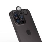 Zore Apple İle Uyumlu iPhone 15 Pro CL-15 Parmak İzi Bırakmayan Anti-Reflective Kamera Lens Koruyucu, Siyah