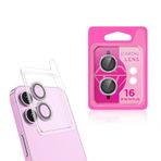 ZORE Apple İle Uyumlu iPhone 16 iPhone 16 Plus CL-06 Kamera Lens Koruyucu Pembe