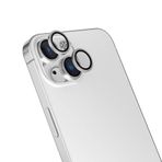 ZORE Apple İle Uyumlu iPhone 16 İphone 16 Plus CL-15 Parmak İzi Bırakmayan Anti-Reflective Kamera Lens Koruyucu Gümüş