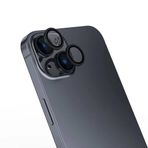 ZORE Apple İle Uyumlu iPhone 16 İphone 16 Plus CL-15 Parmak İzi Bırakmayan Anti-Reflective Kamera Lens Koruyucu Siyah