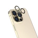 ZORE Apple İle Uyumlu iPhone 16 Pro iPhone 16 Pro Max CL-15 Parmak İzi Bırakmayan Anti-Reflective Kamera Lens Koruyucu Gold