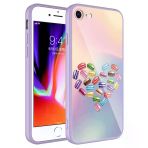 Zore Apple İle Uyumlu İphone 7 Kılıf Kamera Korumalı Desenli Sert Silikon Epoksi Kapak