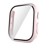 Zore Apple İle Uyumlu Watch 10 42mm Sert PC Kasa ve Ekran Koruyucu Watch Gard 35, Pembe