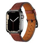 Zore Apple İle Uyumlu Watch 38mm/40mm KRD-76 PU Deri Kordon Strap Kayış Mürdüm