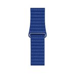 Zore Apple İle Uyumlu Watch 42mm KRD-09 Deri Lop Kordon, Mavi