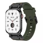 Zore Apple İle Uyumlu Watch 42Mm Krd-101 Titanyum Metal Başlıklı Silikon Kordon