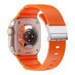 Zore Apple İle Uyumlu Watch 42Mm Krd-145 Metal Tokalı Silikon Kordon